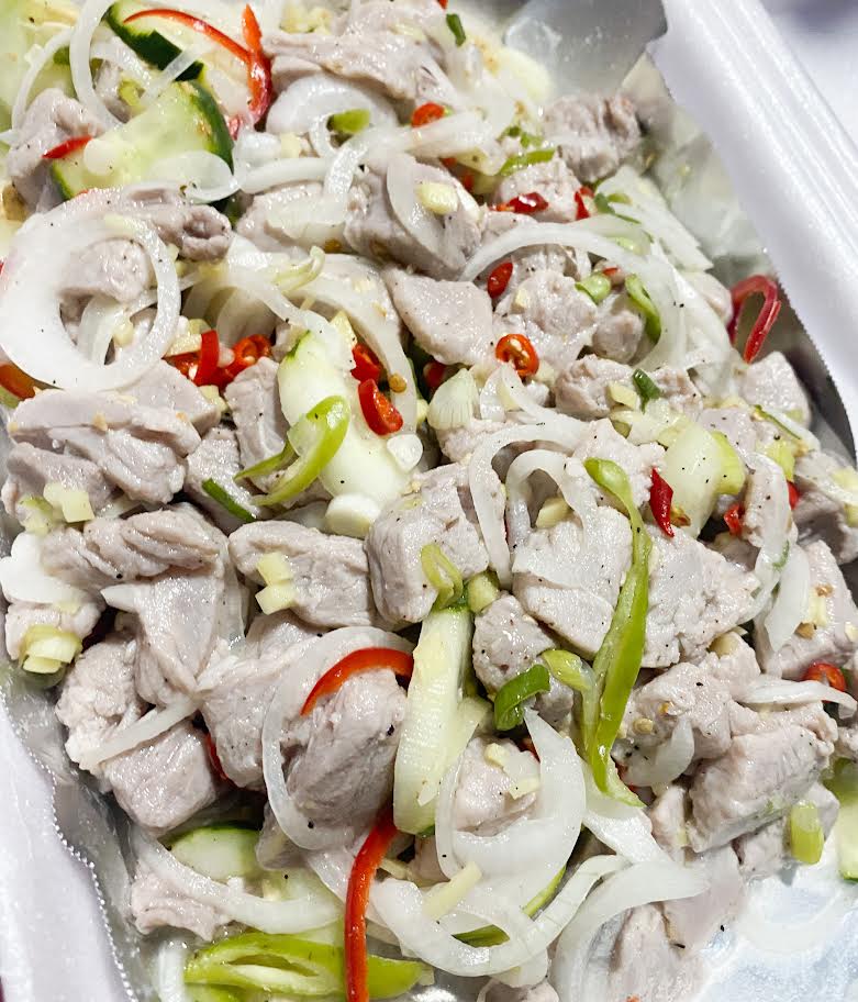 Tanigue Kilaw Marinated