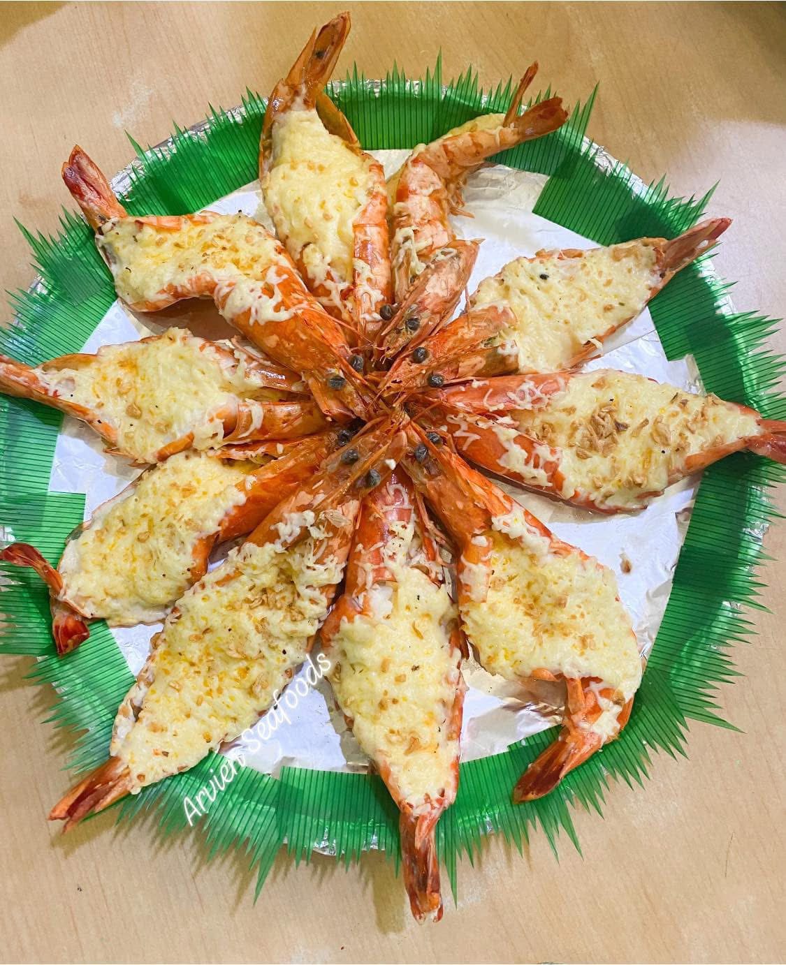 Baked Cheesy Prawns