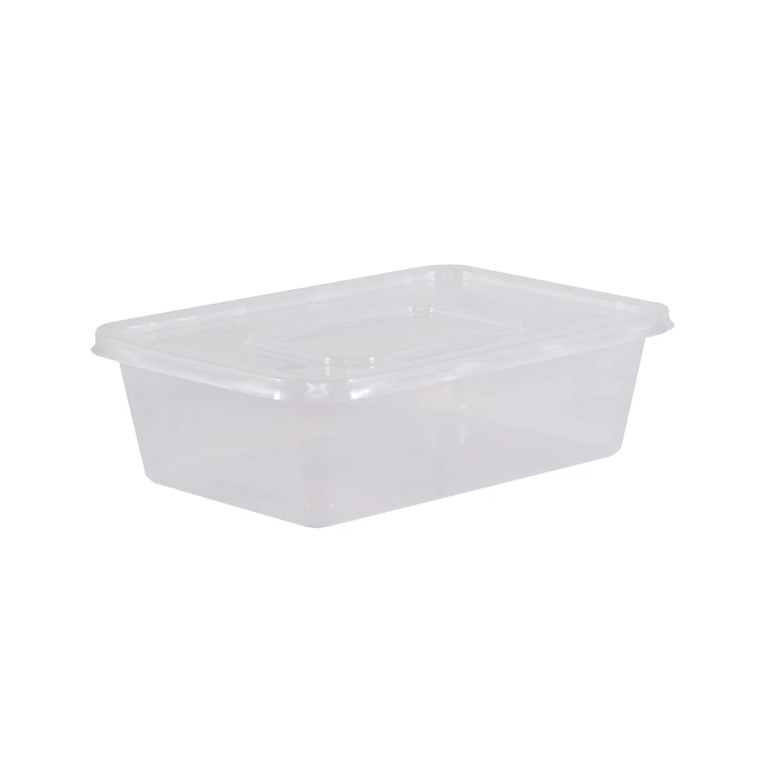 Microwavable Plastic Container Rectangle 10pcs