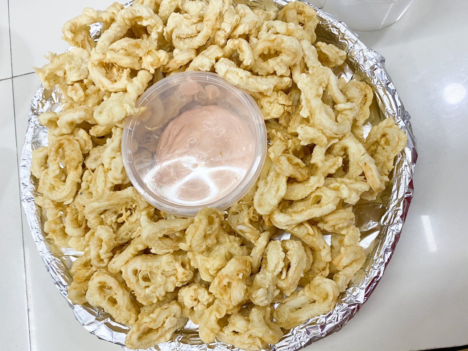 Deep Fried Squid Calamares Platter